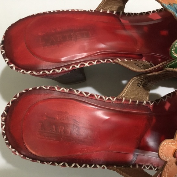 L’ARTISTE Spring Step ‘Palmetto’ leather sandals - Picture 7 of 16